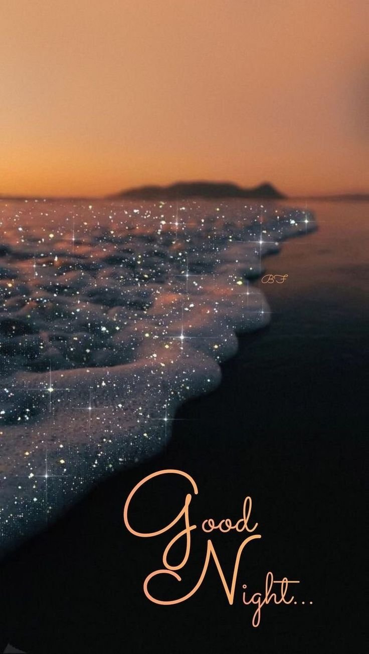 Beautiful Good Night Photo With Quotes