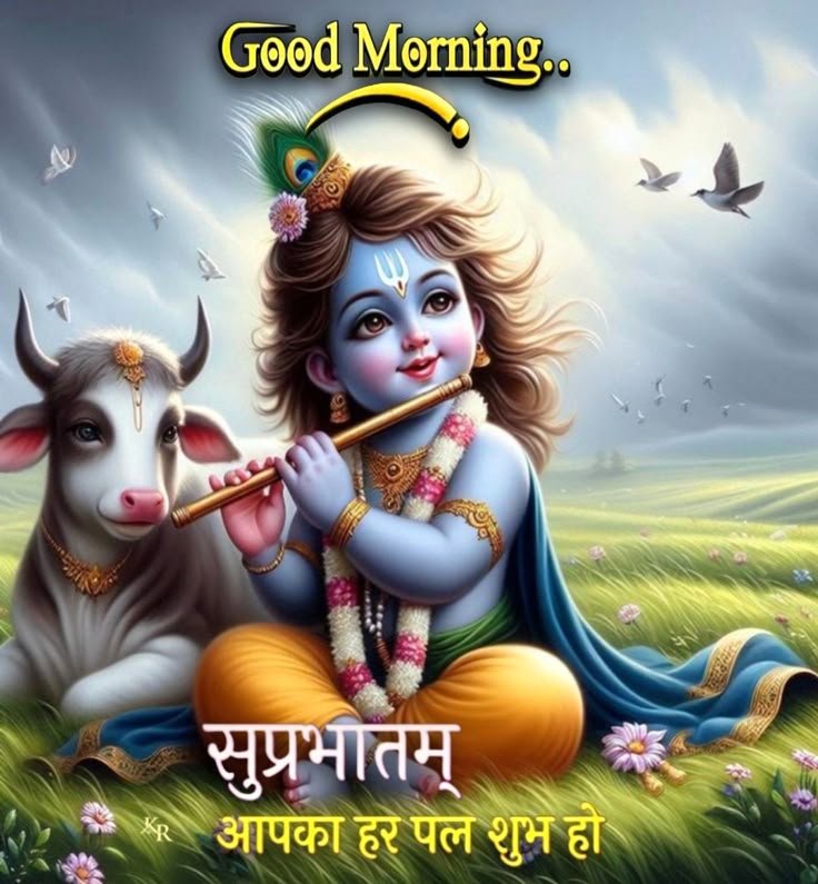 जय श्री कृष्णा राधे राधे गुड मॉर्निंग फोटो