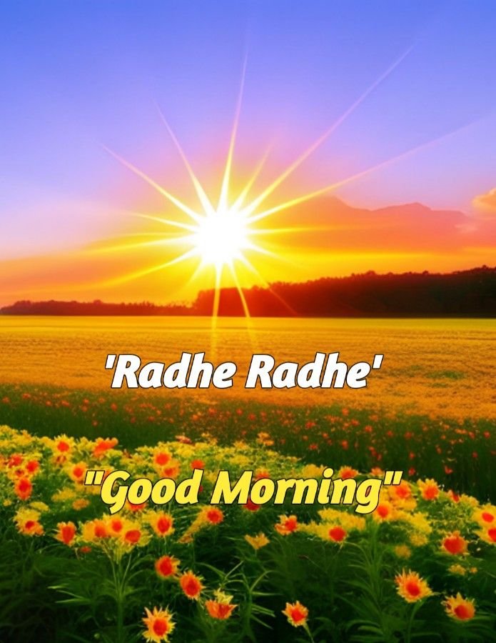 जय श्री कृष्णा राधे राधे गुड मॉर्निंग फोटो