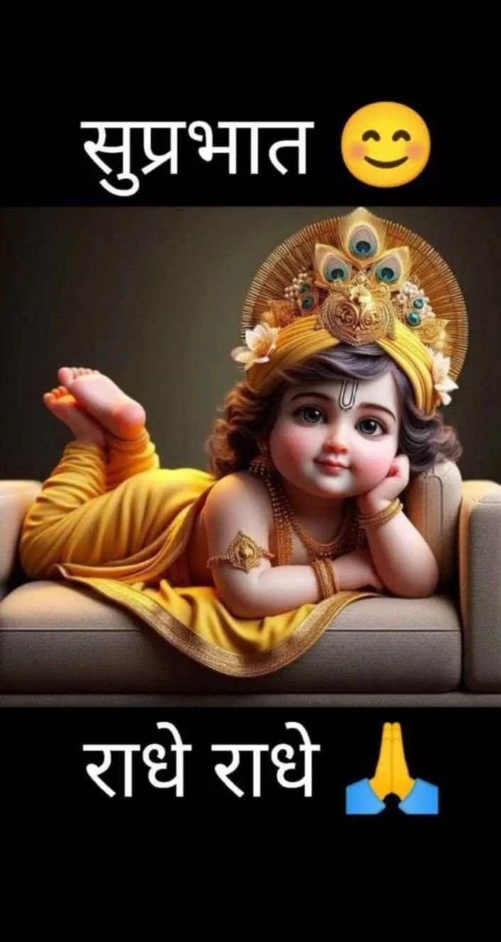 Radhe Radhe Good Morning Images for whatsapp