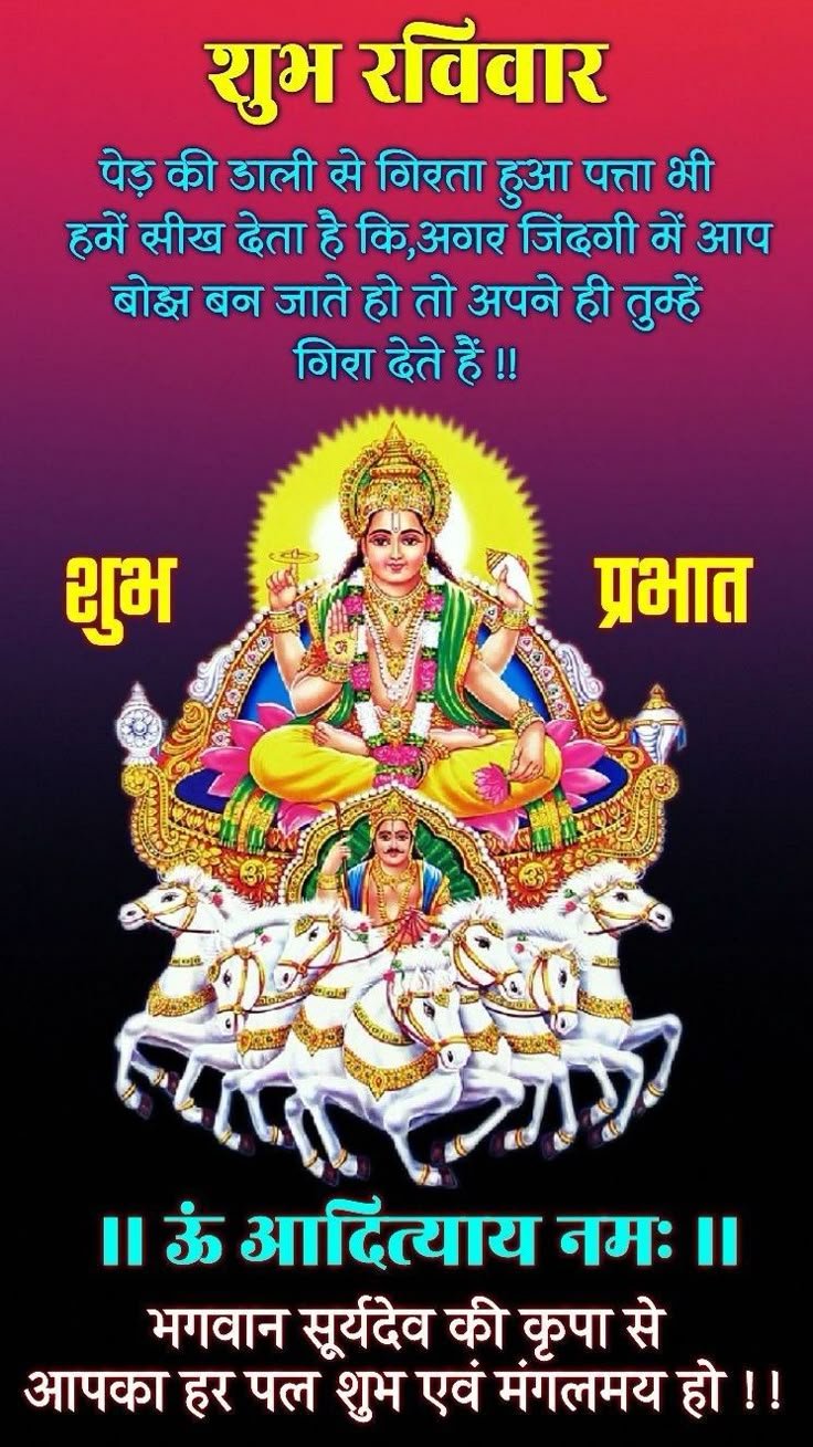 Subh Ravivar Good Morning Images