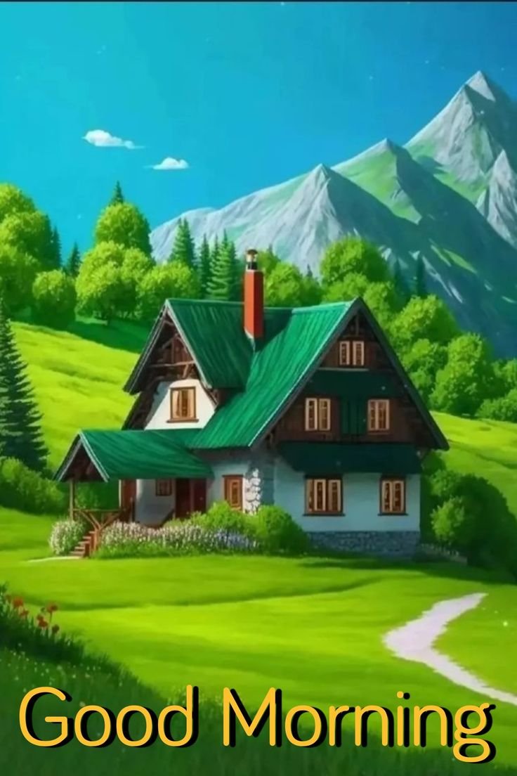 Village good morning nature images