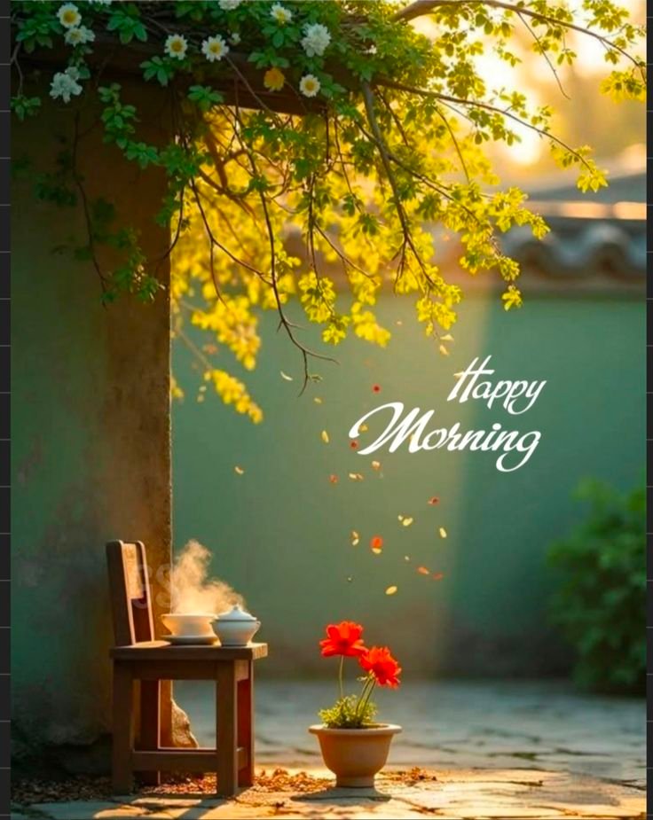 Village good morning nature images