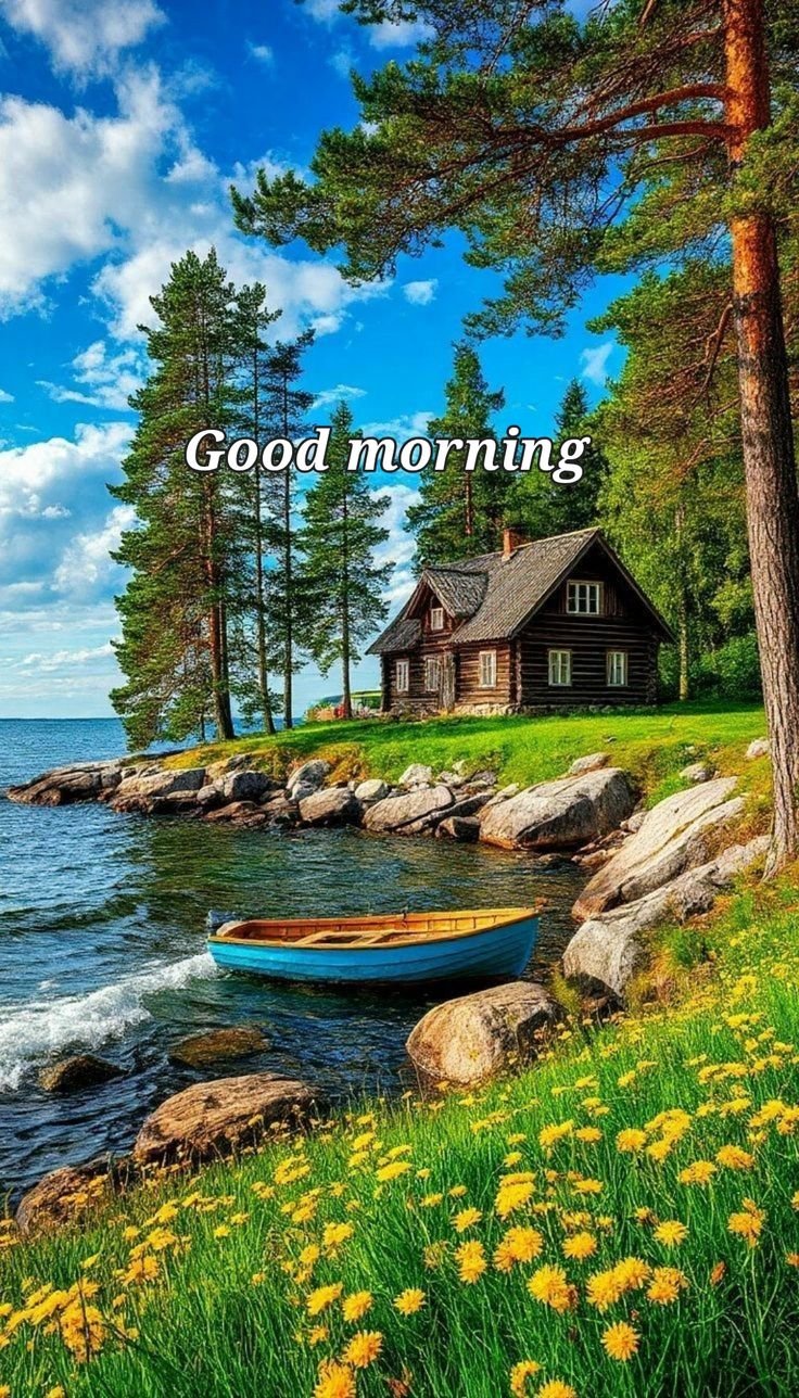 Village good morning nature images